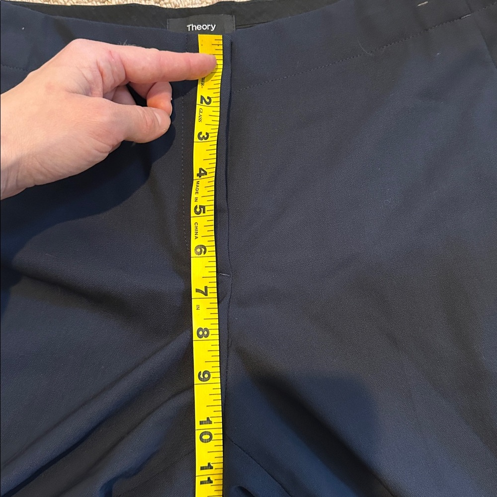 Theory Black Wide Leg Pants - Picture 7 of 9